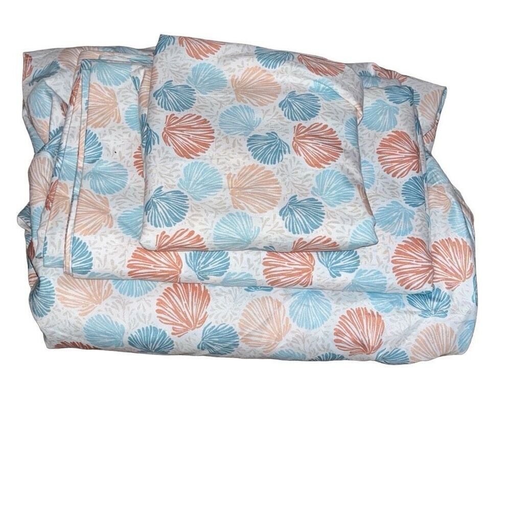 Seashell Print Twin Sheet Set - Picture 2 of 4